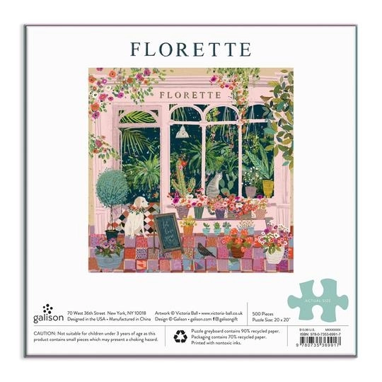 Puzzle Florette od Galison 500 dielikov