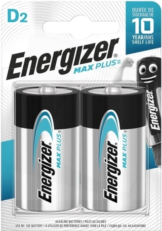Alkalické batérie Max Plus D LR20, 2 ks