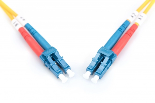 Optický kábel singlemode OS2 LC-LC duplex 5m žltý