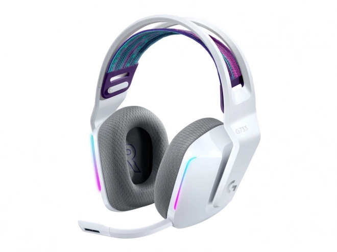 Bezdrôtové herné slúchadlá RGB G733 Lightspeed biela