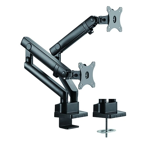 Dvojitý držiak na monitory do 32" s pružinovým mechanizmom