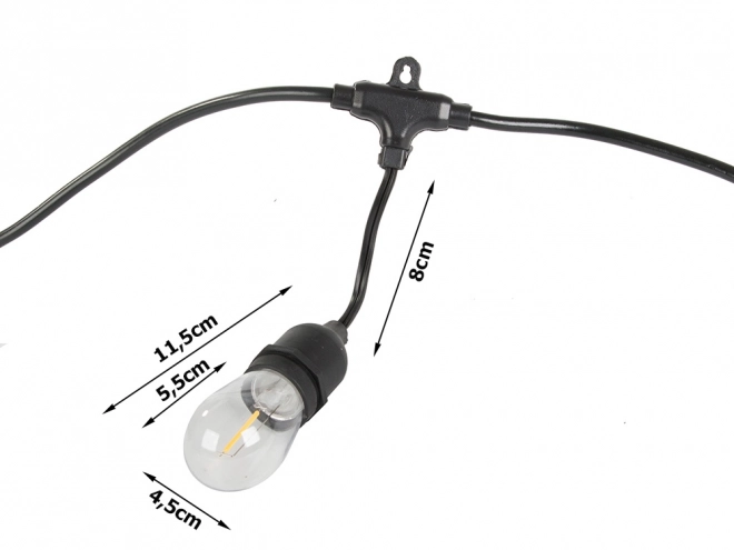 Girlanda 15 LED E27 15m