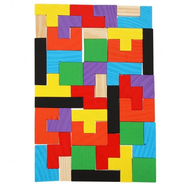 Drevené puzzle Tetris 40 kusov