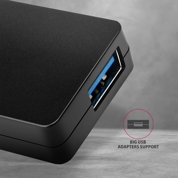 Axagon Slim USB Hub 4-portový USB 3.2 Gen 1 s 14cm Typ-C káblom