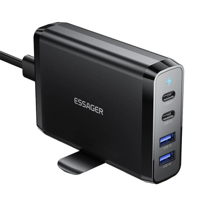 Stolná nabíjačka s 2x USB-C a 2x USB-A 100W Essager GaN