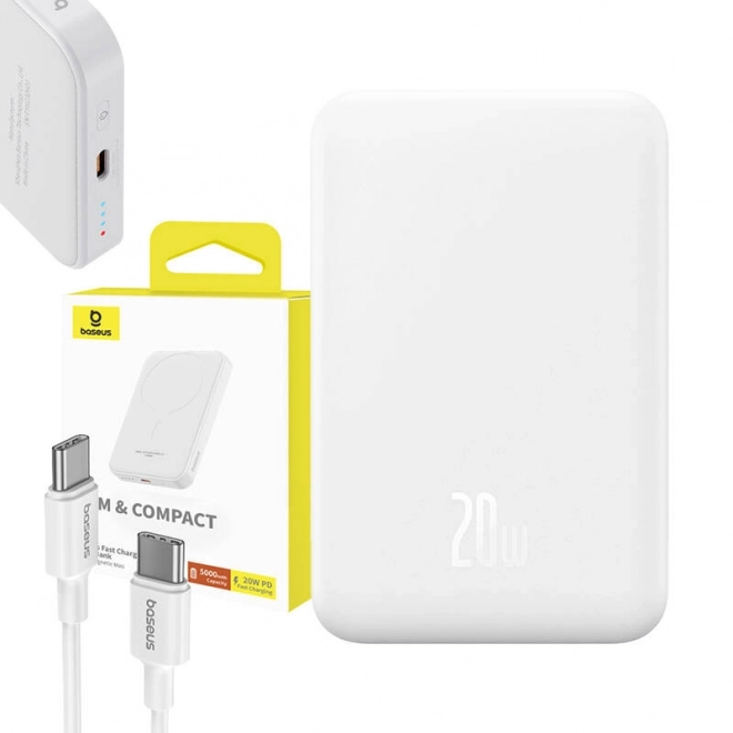 Magnetická mini powerbanka Baseus 5000mAh USB-C 20W