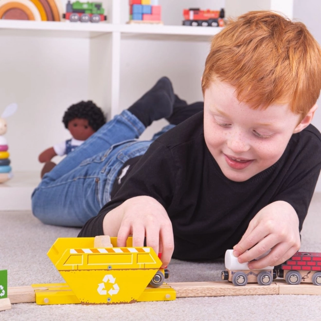 Bigjigs Rail Recyklačný Kontajner