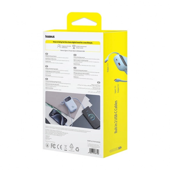 Externá nabíjačka Baseus QPow 2 10000mAh 30W modrá