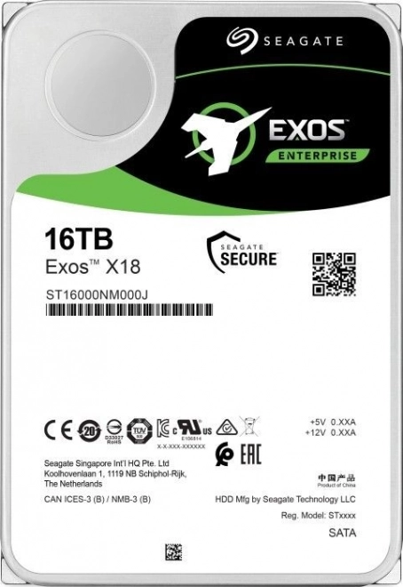 Veľkokapacitný pevný disk 16TB Seagate Exos X18