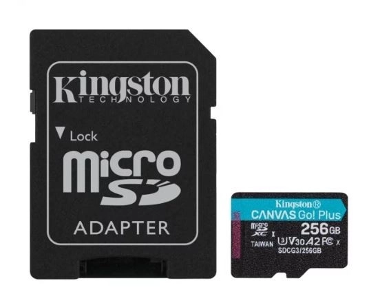 Pamäťová karta microSD 256GB Kingston Canvas Go Plus