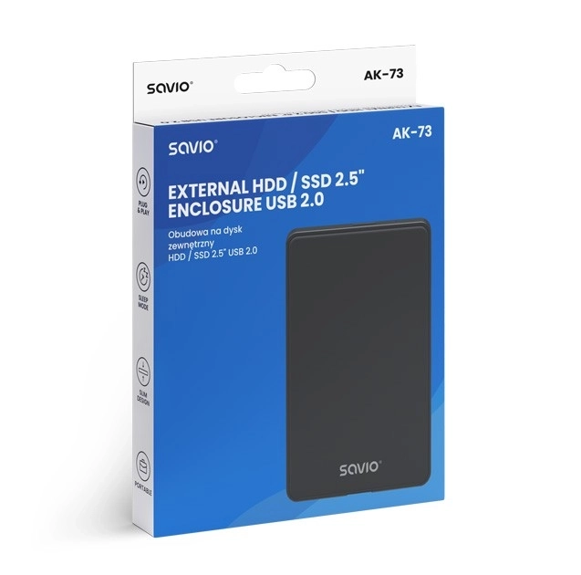 Obal na Externý Disk HDD/SSD 2,5 USB 2.0