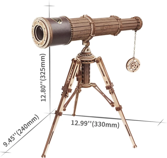 Teleskop - 3D drevená stavebnica