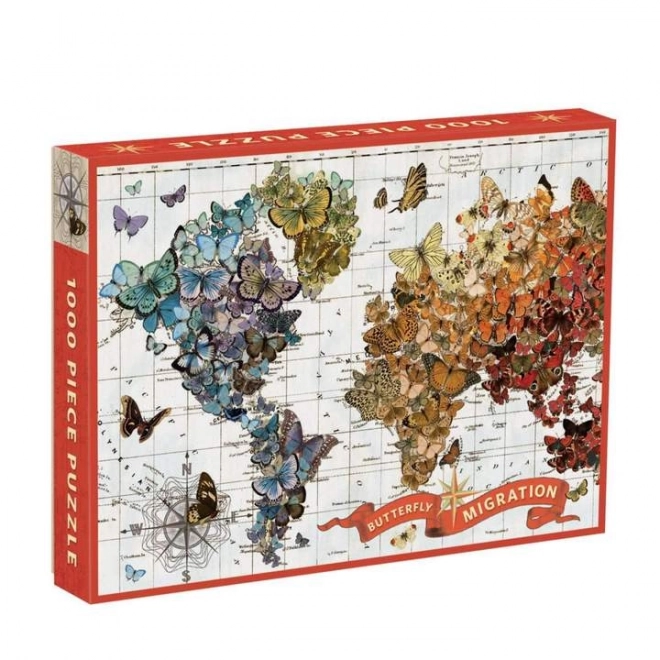Galison Puzzle Migrácia Motýľov 1000 Dielikov