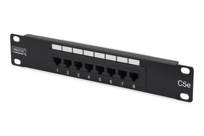 Patch panel DIGITUS 8 portov, 10" kategória 5e