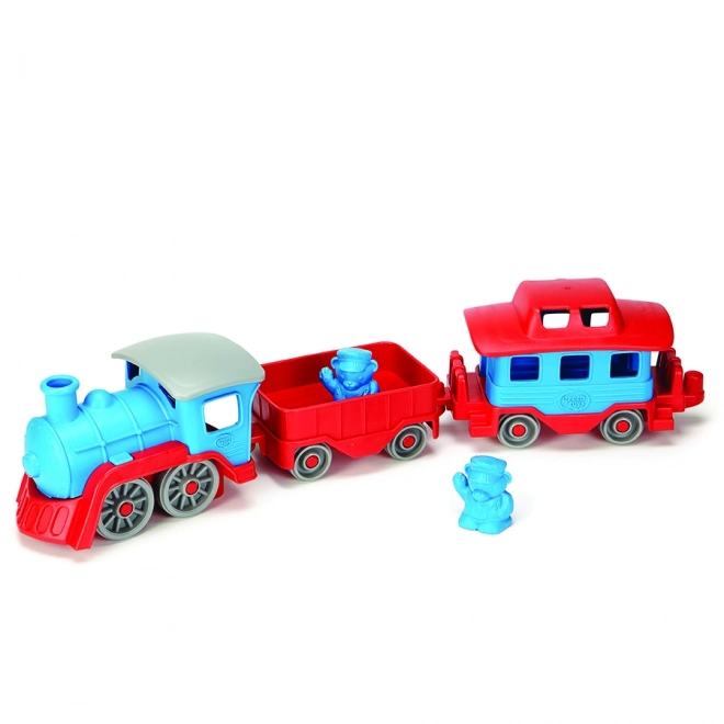 Hračka na vozenie modrý vlak Green Toys