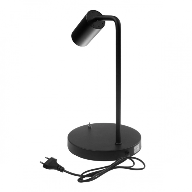 Stolná lampa GU10 s vypínačom Maclean čierna okrúhla