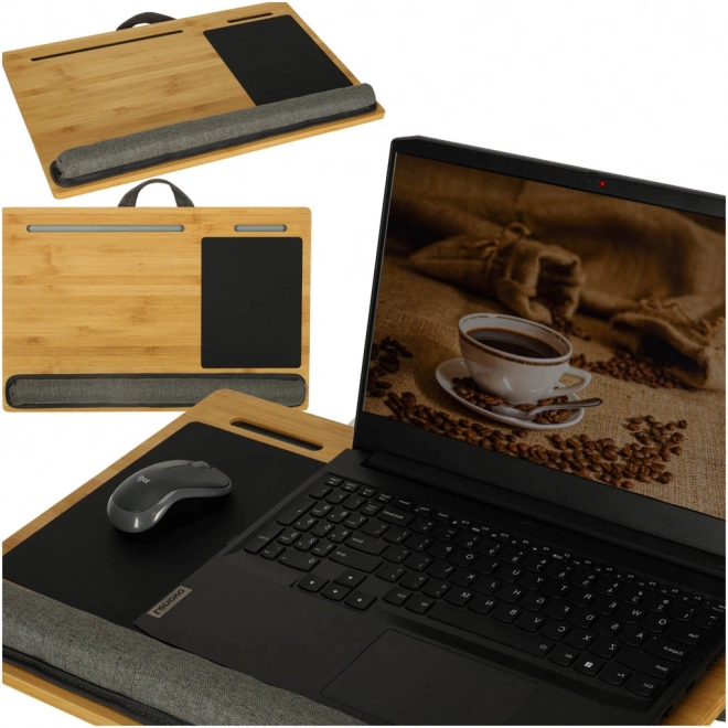 Drevený stolík pre laptop