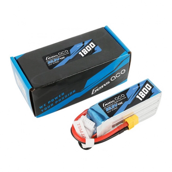 LiPo batéria 1800mAh 22.2V 45C Gens Ace XT60