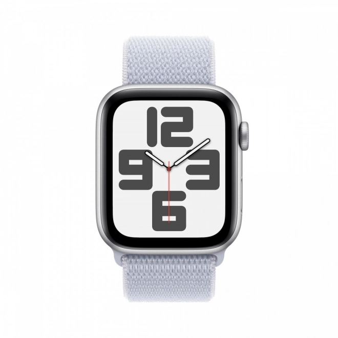 Hodinky SE GPS, strieborné hliníkové puzdro 40 mm s pásikom v farbe modrého mraku