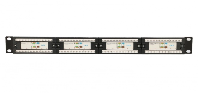 Patchpanel 24 portov Cat6 UTP V2