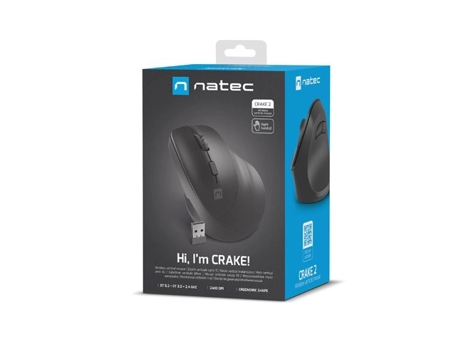 Vertikálna bezdrôtová myš Natec Crake 2