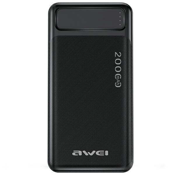 Powerbanka 20000mAh s LED displejom a USB portmi