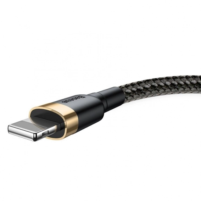 USB kábel Lightning Baseus Cafule 3m zlatá čierna