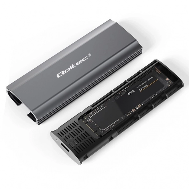 Qoltec obal na disk M.2 SSD 2TB USB-C