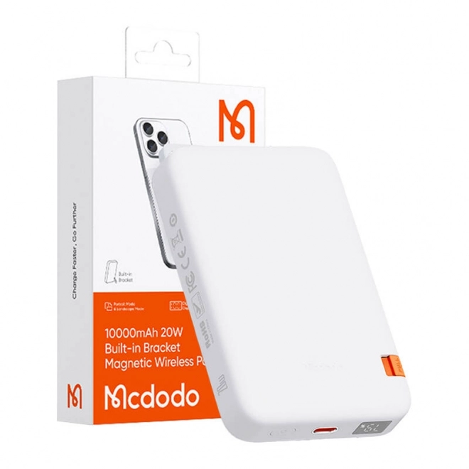 Mcdodo magnetická powerbanka so stojanom 10000mAh biela
