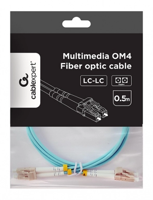 Multimódový optický kábel duplex OM4 50/125 LC/LC 30m