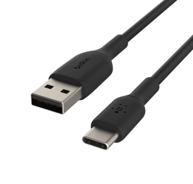Čierny PVC kábel USB-C 15 cm