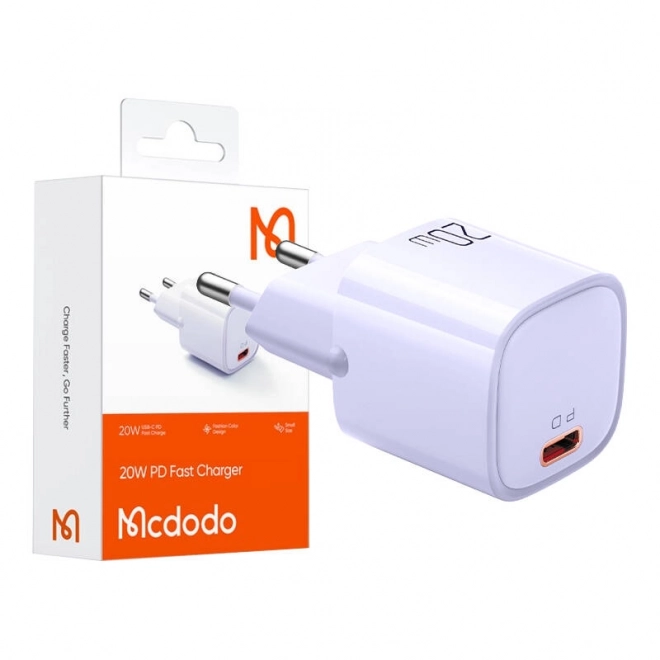 Nabíjačka McDodo Nano 20W fialová