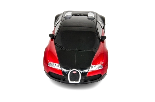 Zábavný RC automobil Bugatti Veyron červený 1:24