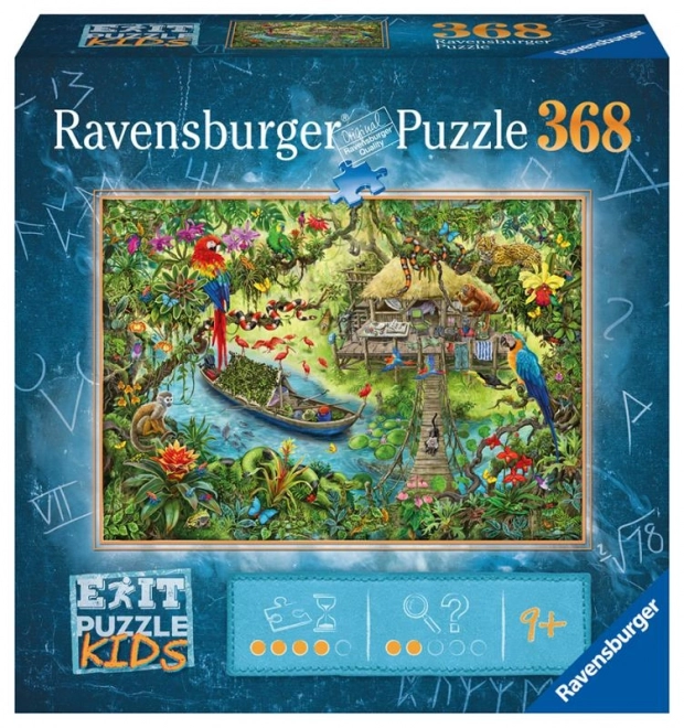 Džungľová puzzle hra pre deti