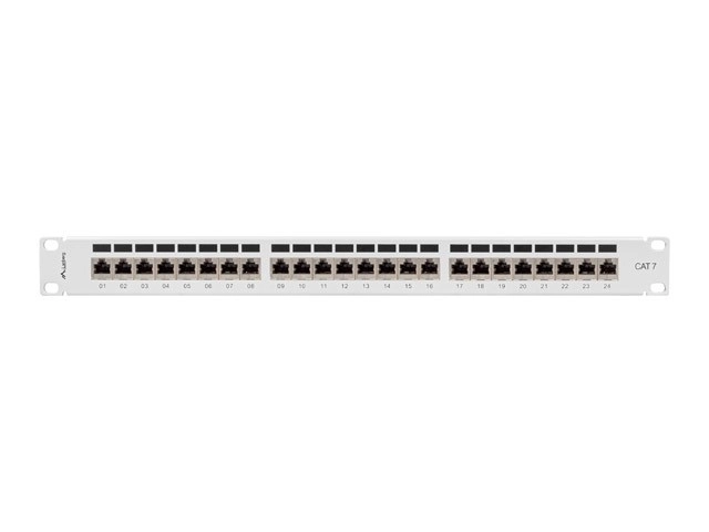 Patch panel 24 portový 1U KAT7 šedá
