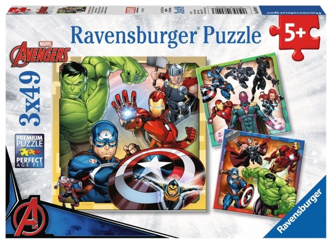 Puzzle Ravensburger Marvel Avengers 3x49 ks