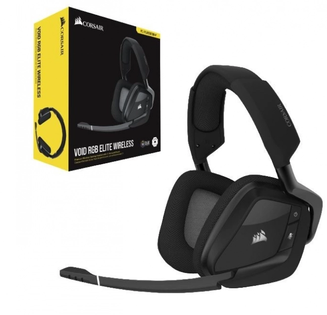 Bezdrôtové slúchadlá Void RGB Elite v uhlíkovej farbe