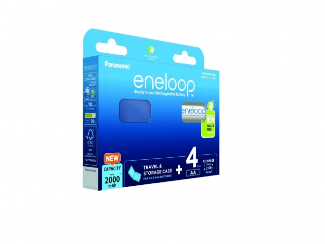 Nabíjacie batérie Eneloop AA 2000 mAh s púzdrom (4 ks)
