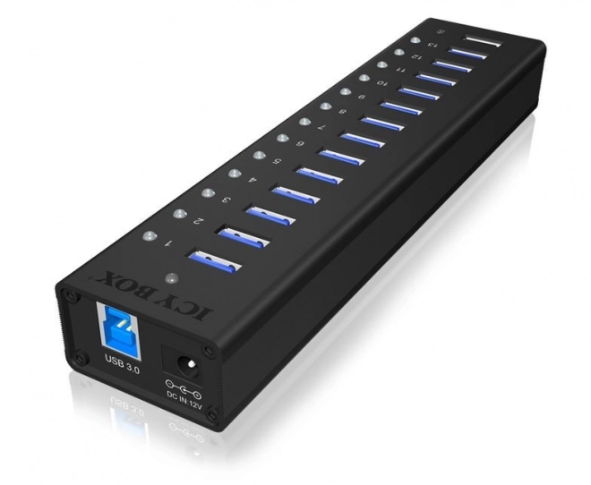 Aktyvny Hub USB 3.0 s 13 portami a hliníkovým puzdrom
