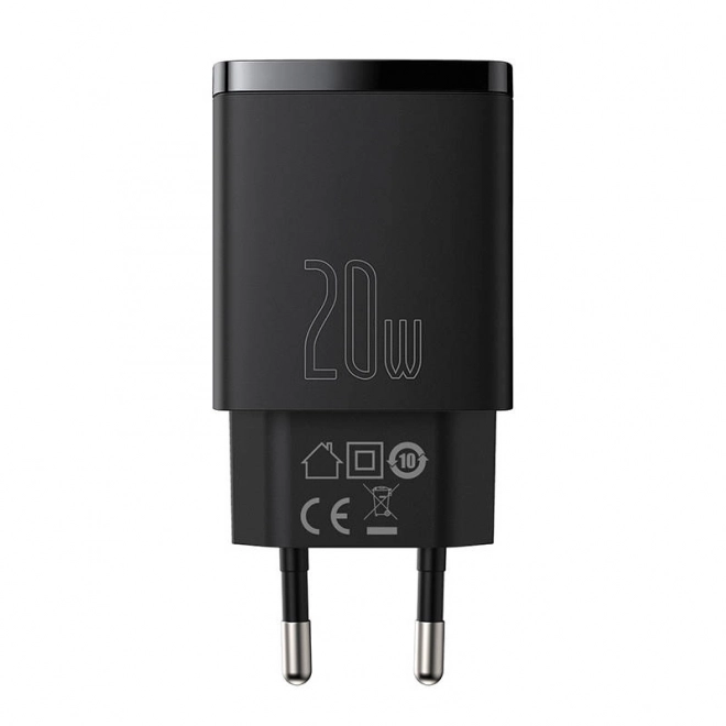 Kompaktná rýchlonabíjačka Baseus 20W USB, USB-C čierna