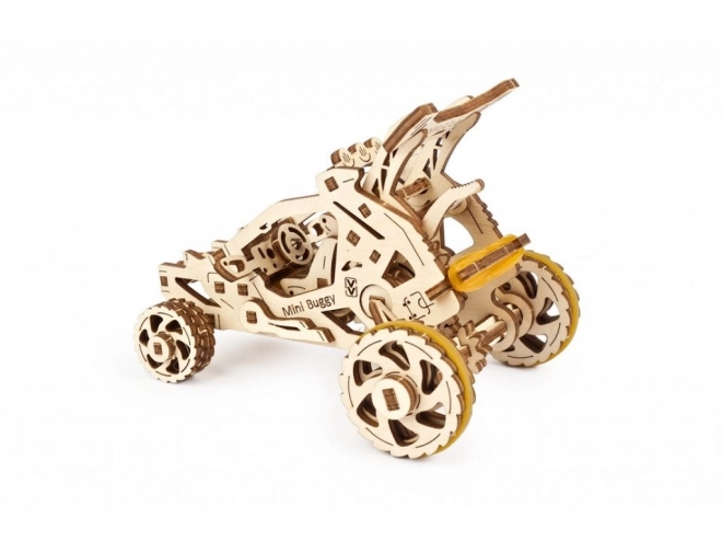 Ugears 3D drevené mechanické puzzle Mini Buggy