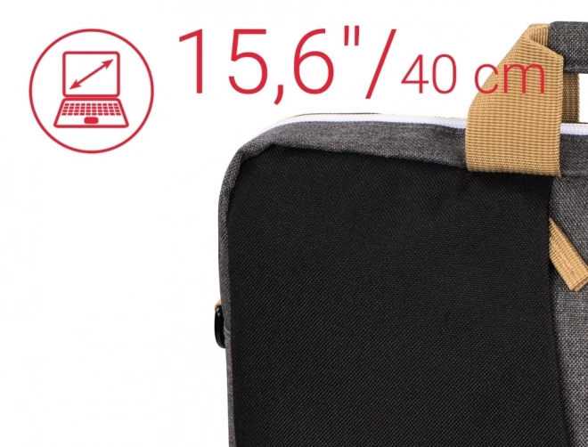 Taška na notebook Florenz 15,6 palcov čierna/sivá