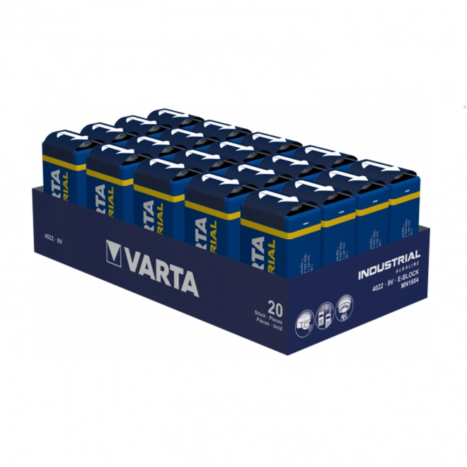 Alkalická batéria Varta Industrial Pro 9V