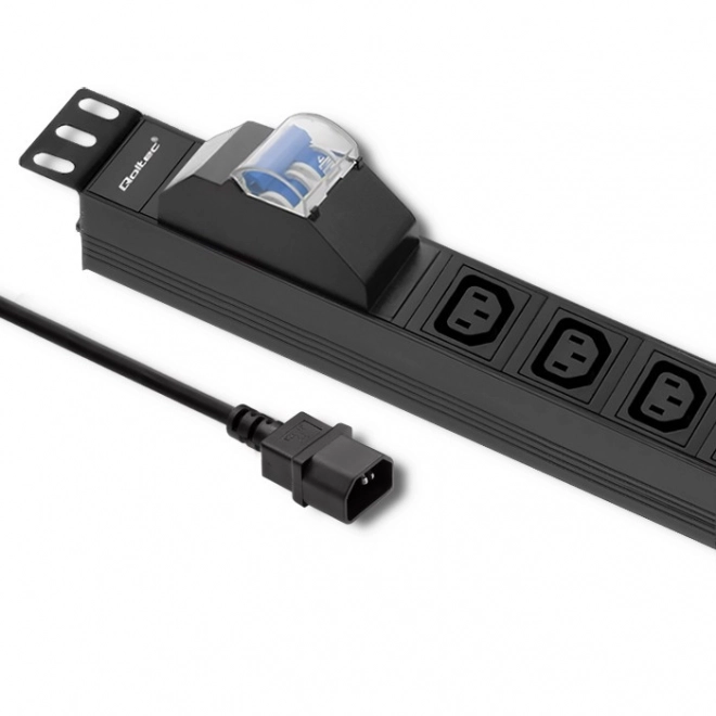 Napájacia lišta do Racku 19 palcov s ističom 1U 10A PDU 8xIEC C13 2m