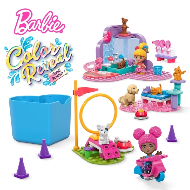 Mega Construx Barbie Color Reveal Trénuj a pečuj o mazlíčky