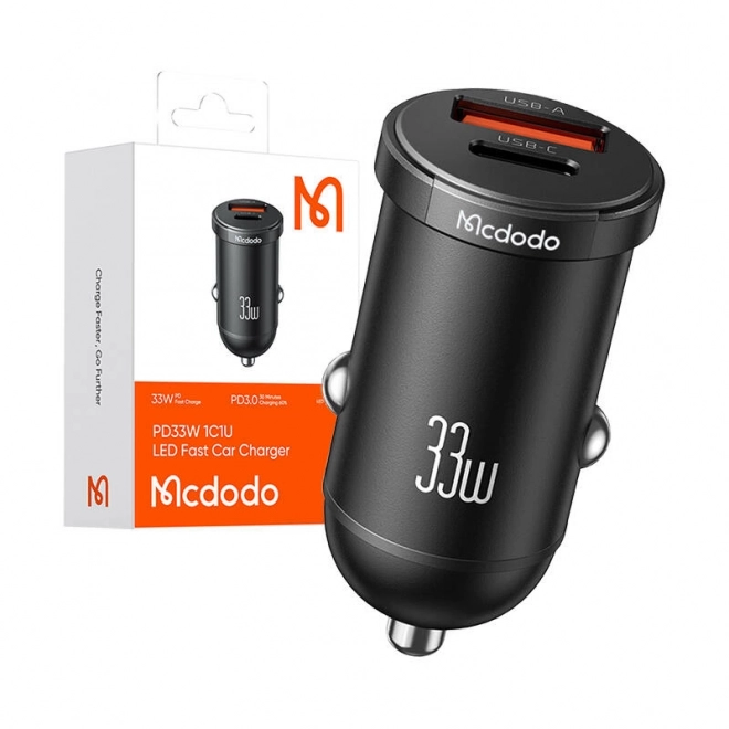 Autonabíjačka Mcdodo USB-C + USB-A 30W