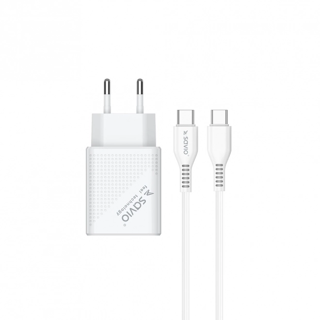 Rýchlonabíjačka USB Quick Charge Power Delivery 3.0 18W s USB-C káblom 1m