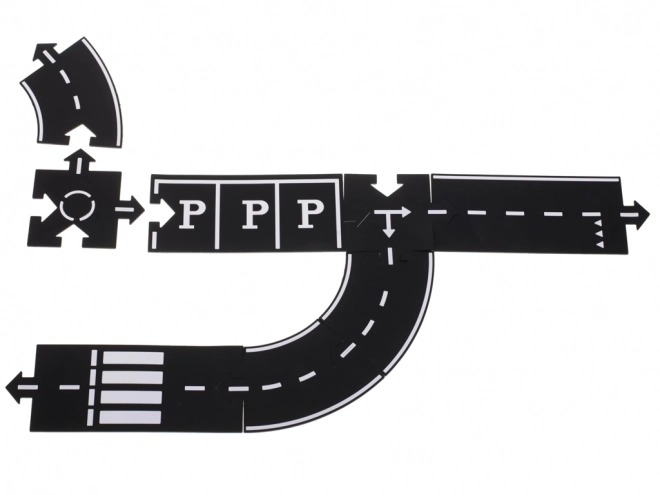 Kreatívne cestné puzzle 2v1 40 dielikov