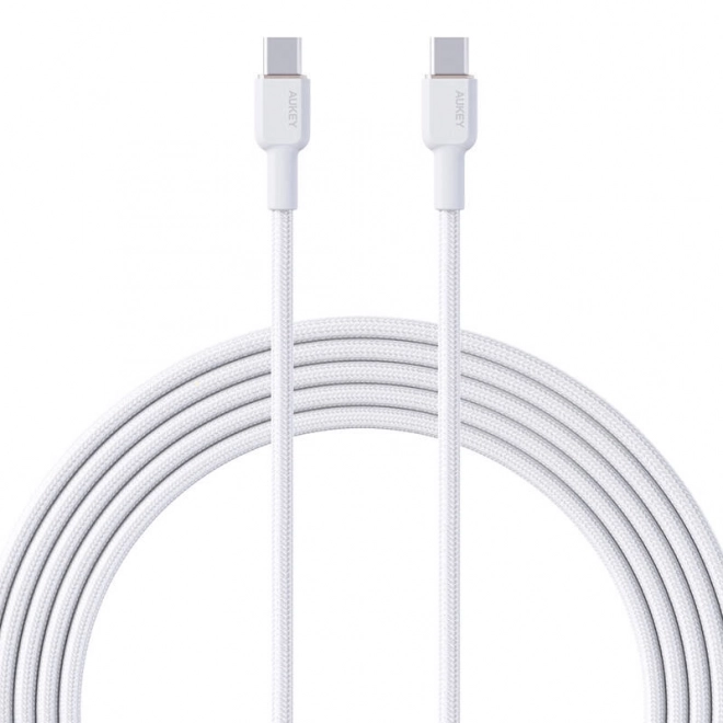 Kabel USB-C na USB-C 60W 1,8 m biely