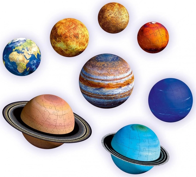 Planetárna sústava 3D 522 dielikov